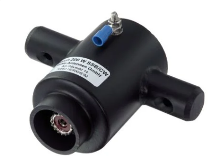Hb-6-200 is a 6:1 balun designed for a 50 ohm system with a power handling capability of 200 watts in SSB and CW modes.