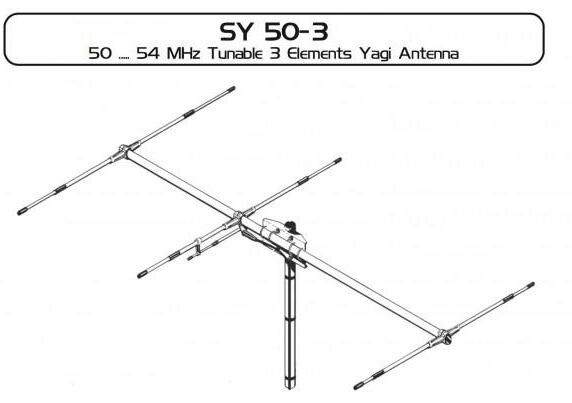 Sirio SY50‑3 6m Yagi Beam Antenna 3‑Element High Gain Outdoor Installation – Radioworld UK