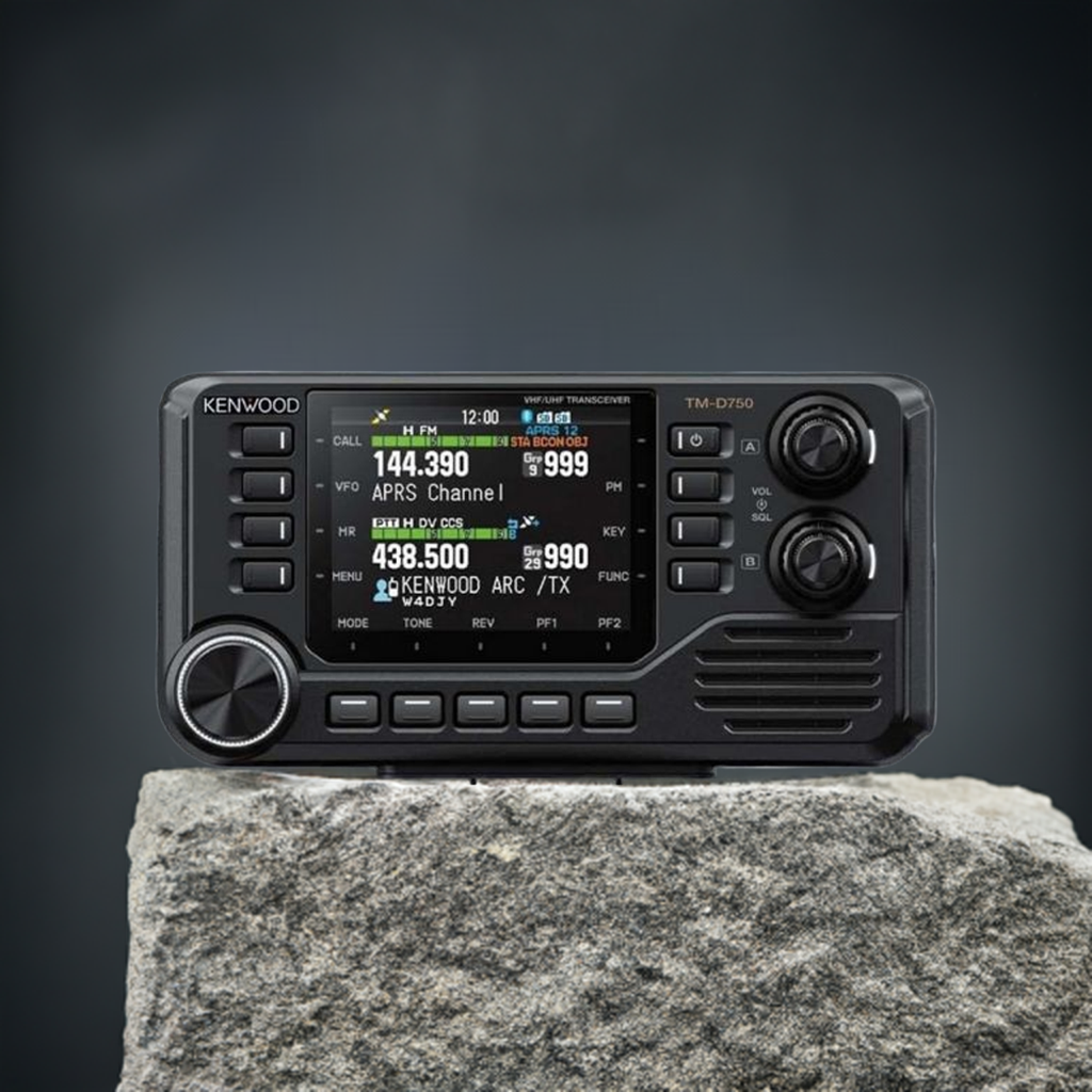Kenwood TM-D750E mobile radio with built-in Wi-Fi and GPS support