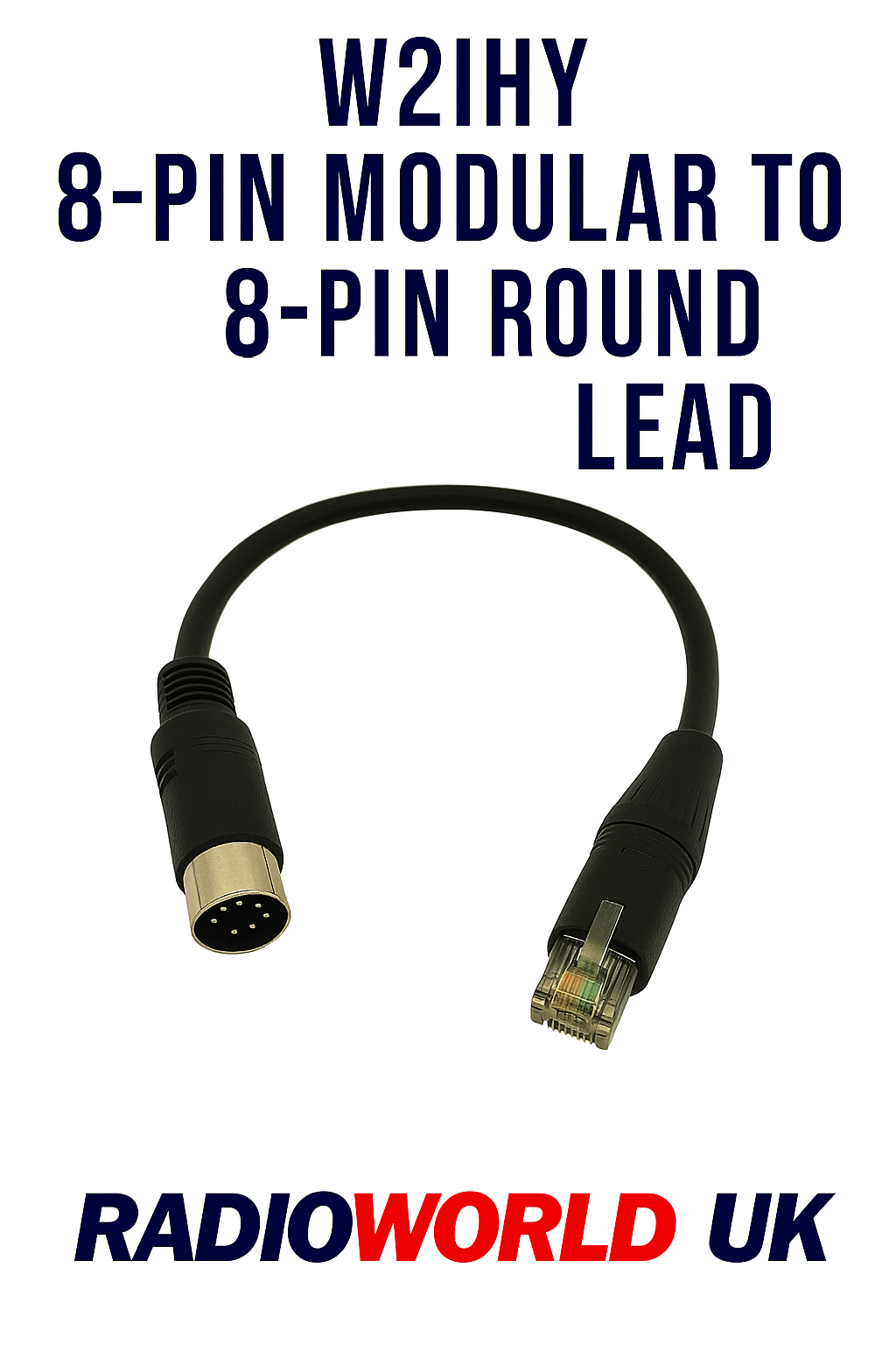 W2IHY 8-Pin Modular to 8-Pin Round Lead for EQ Integration