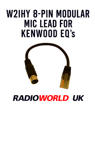 W2IHY Kenwood 8-Pin Modular Mic Lead – EQPlus, iBox, iPlus Output Cable