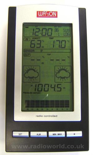 Watson W-8683 Wireless Weather Station with Remote Sensor & Barometric Display