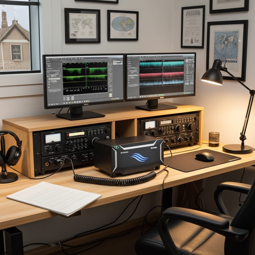 FlexRadio FLEX-8400 SDR transceiver with dual independent receivers on desk setup