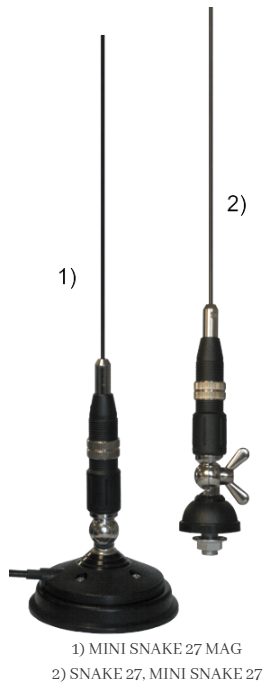 Sirio Mini Snake 27 – CB Antenna Whip with M6 Thread