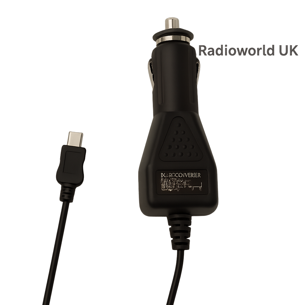 “Uniden AD‑1239 12V power cord with mini‑USB plug – Radioworld UK”