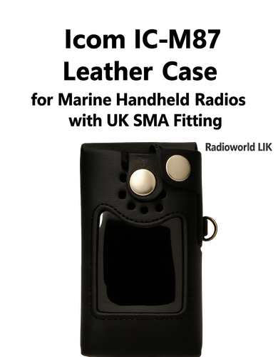 “Durable black leather case for Icom marine radio – Radioworld UK”