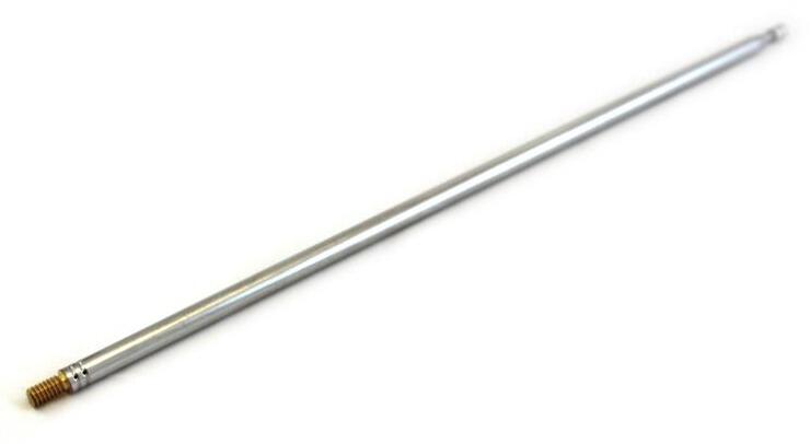 “Buddipole featherweight telescopic whip antenna extended to 72 inches”