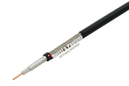 Messi & Paoloni Airborne 5 coaxial cable with exposed internal layers
