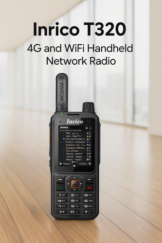 Inrico T320 4G/WiFi handheld network radio with touchscreen and PTT interface – Radioworld UK