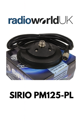 Sirio Powermag 125PL magnetic antenna base with SO239 socket and PL259 cable
