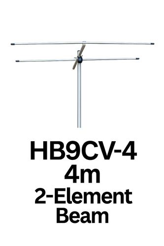 Radioworld UK HB9CV‑4 4m Beam Antenna – 2‑Element 70 MHz Directional Yagi for Amateur Radio