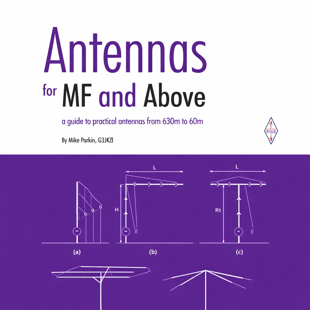 MF and HF antenna design book – 630m to 60m, vertical and horizontal diagrams, amateur radio