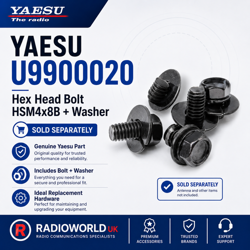Yaesu u9900020 hex head bolt hsm4x8b + washer