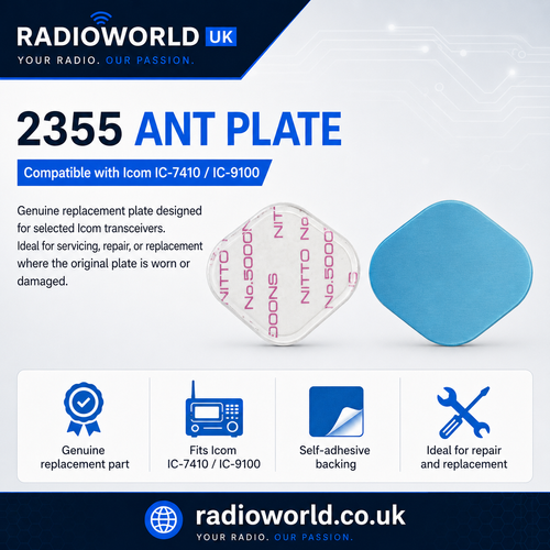 Icom 2355 antenna plate cover for IC‑7410 and IC‑9100 replacement part Radioworld UK