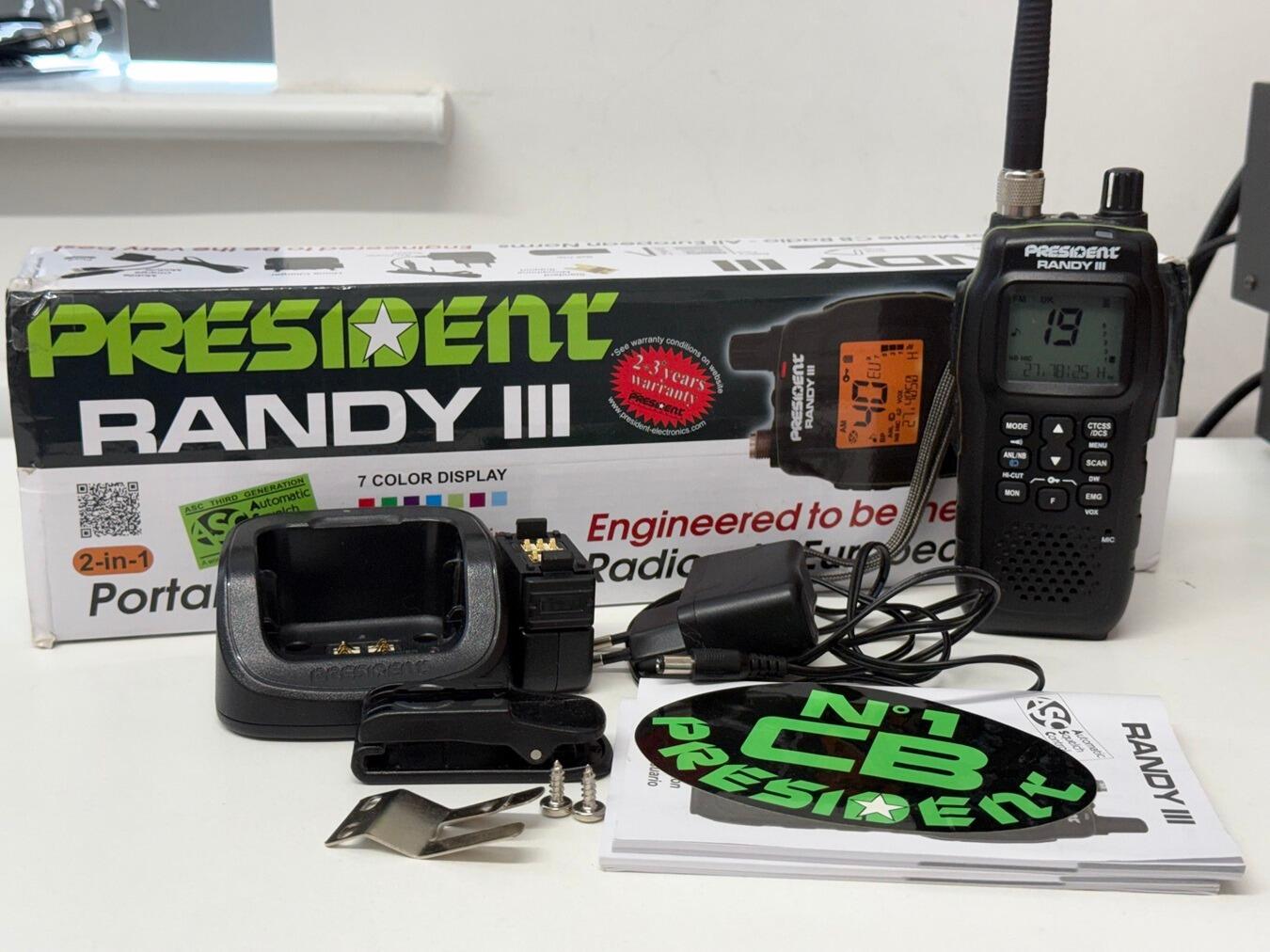 used president randy iii handheld