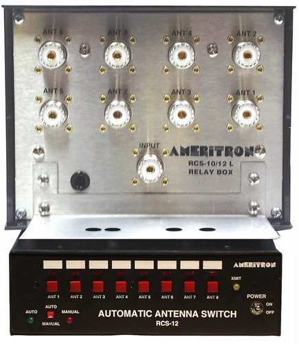 Ameritron RCS-12LX 8-position remote coax antenna switch.