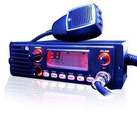 Tti tcb-1100 multi-standard cb radio with front speaker, with din mount