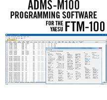 ADMS-M100 programming software is designed exclusively for use with Yaesu FTM-100 transceiver,