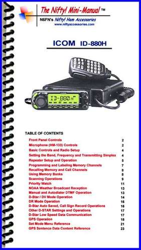 Nifty id-880h nifty mini manual