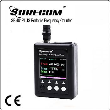Surecom sf-401 plus frequency counter.