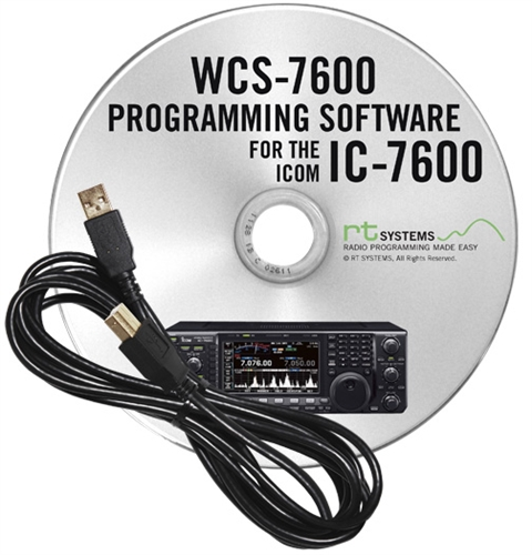 Icom ic-7600 programming software and rt-42 usb cable