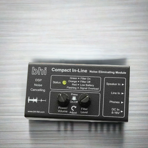 Compact in-line dsp noise cancelling module