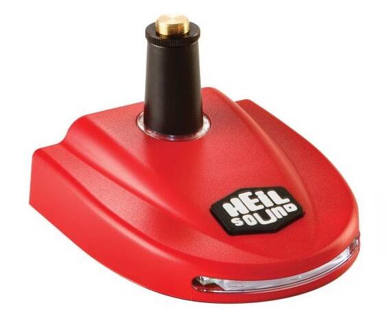 Heil lb-1r lighted base - red microphone base with ptt that is illuminated with leds
