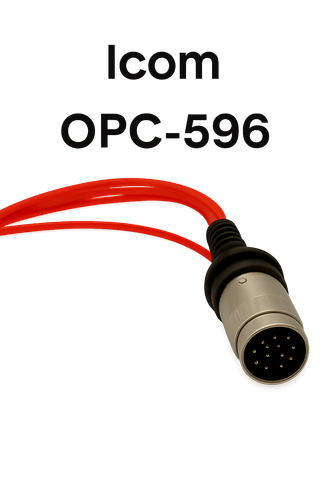 Icom opc-596 13-pin din plug with short cable length