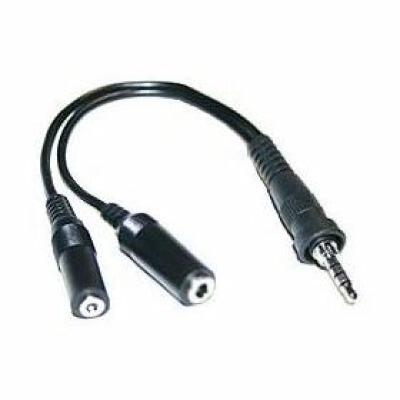 Yaesu CT‑91 mic adapter with dual 3.5mm jacks