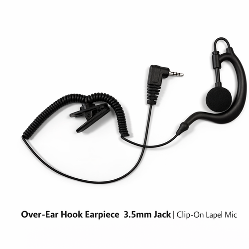 EP-4 Hook Style Earpiece Speaker for Sepura Tetra Airwave Radio - Secure Fit, Clear Audio, Professional Communication Accessory