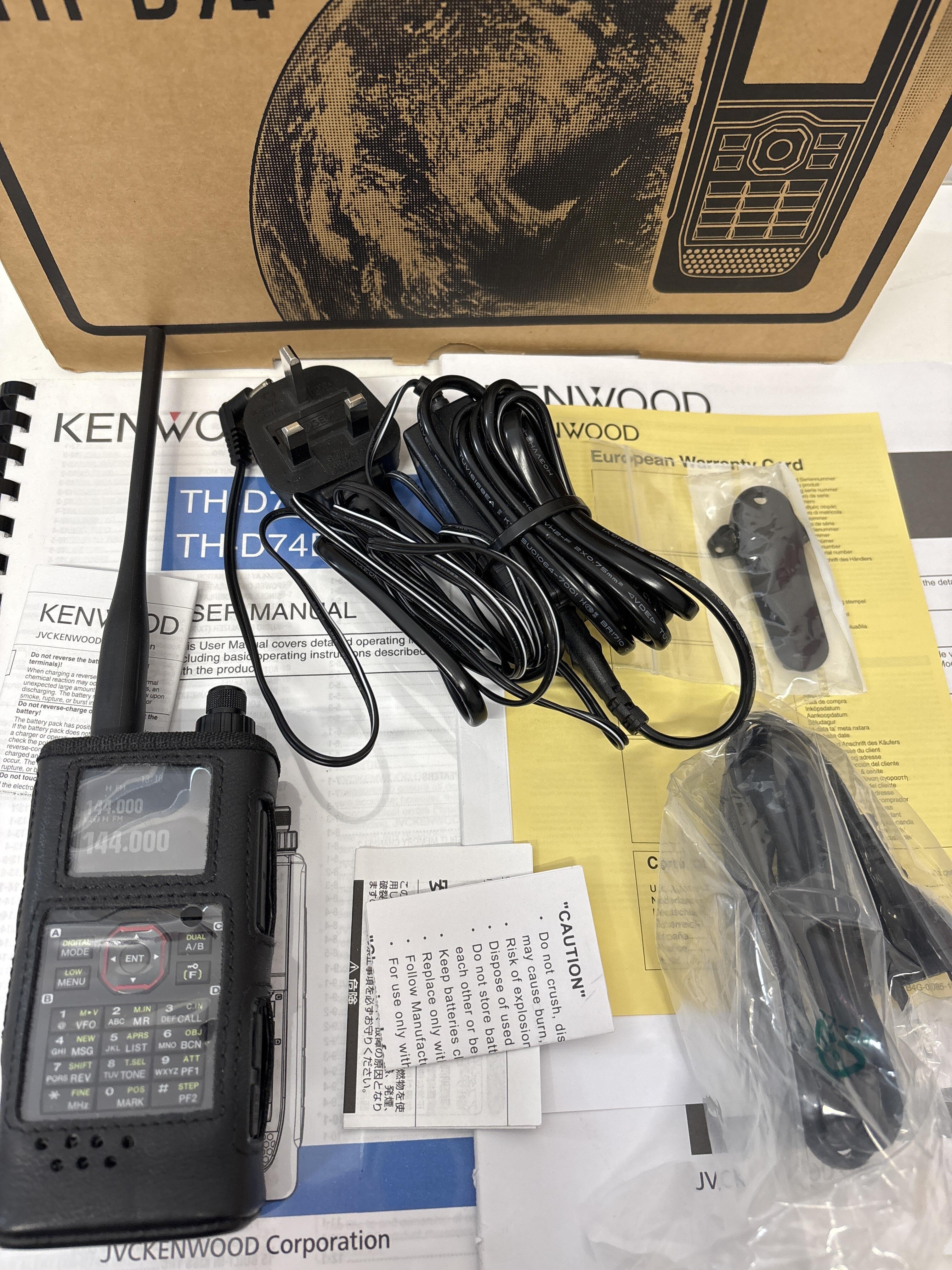 Kenwood TH-D74 portable digital analog radio for 2m and 70cm