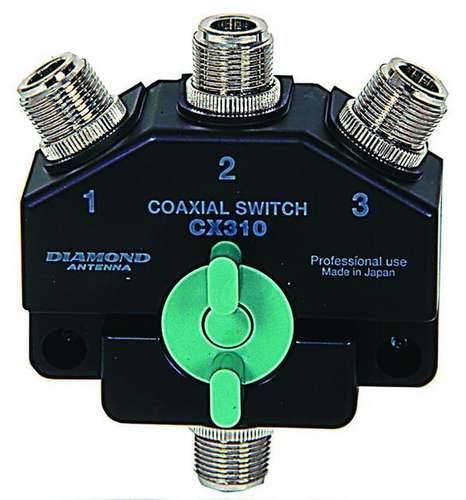 Diamond CX-310N 3-way coaxial switch (N-type)