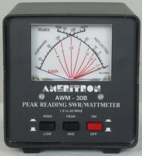 Ameritron awm-30bx hf,6m swr,power meter - 3kw pep