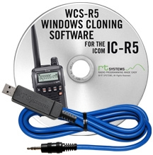 Programming software and usb-29a cable for the icom ic-r5