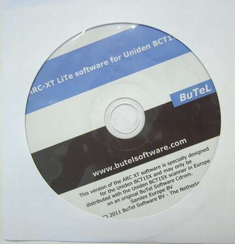 Uniden bct15x - arc-xt lite software
