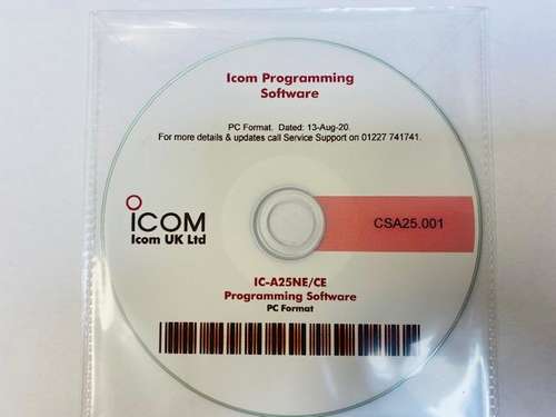 Icom ic-a25ce,ne programming software