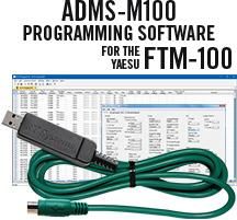 Adms-m100 programming software and usb-77 cable for the Yaesu FTM-100 radio.