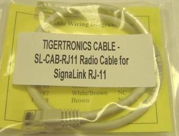 Tigertronics radio cable sl-cab-rj11 for signalink rj-11