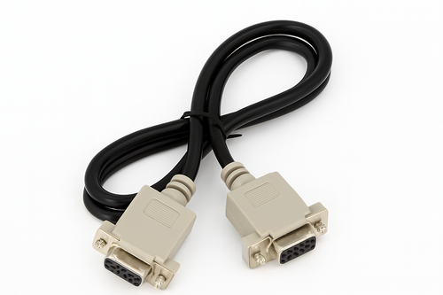 Yaesu 9-pin D socket to 9-pin D socket computer cable. 26-4786