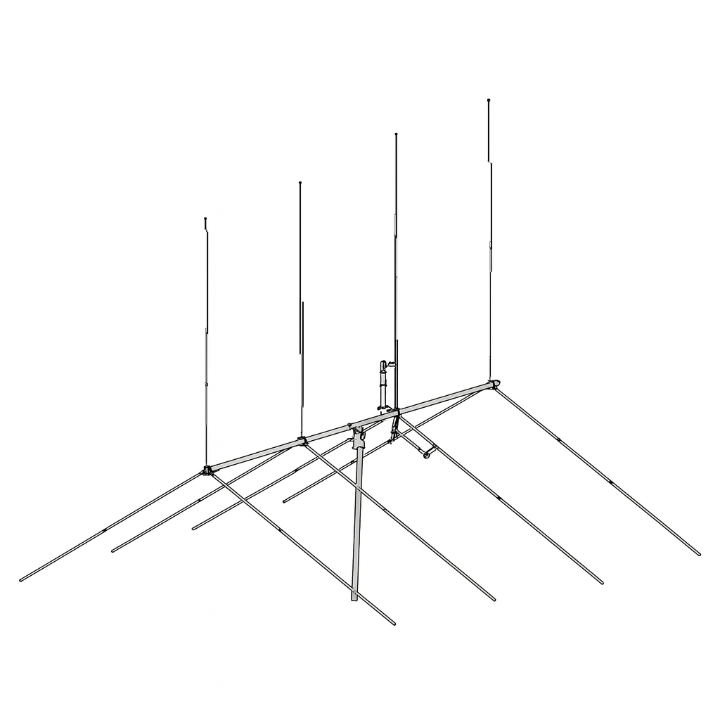 Gizmotchy beam antenna – 10/11 Meter expandable amateur radio beam with vertical and horizontal elements