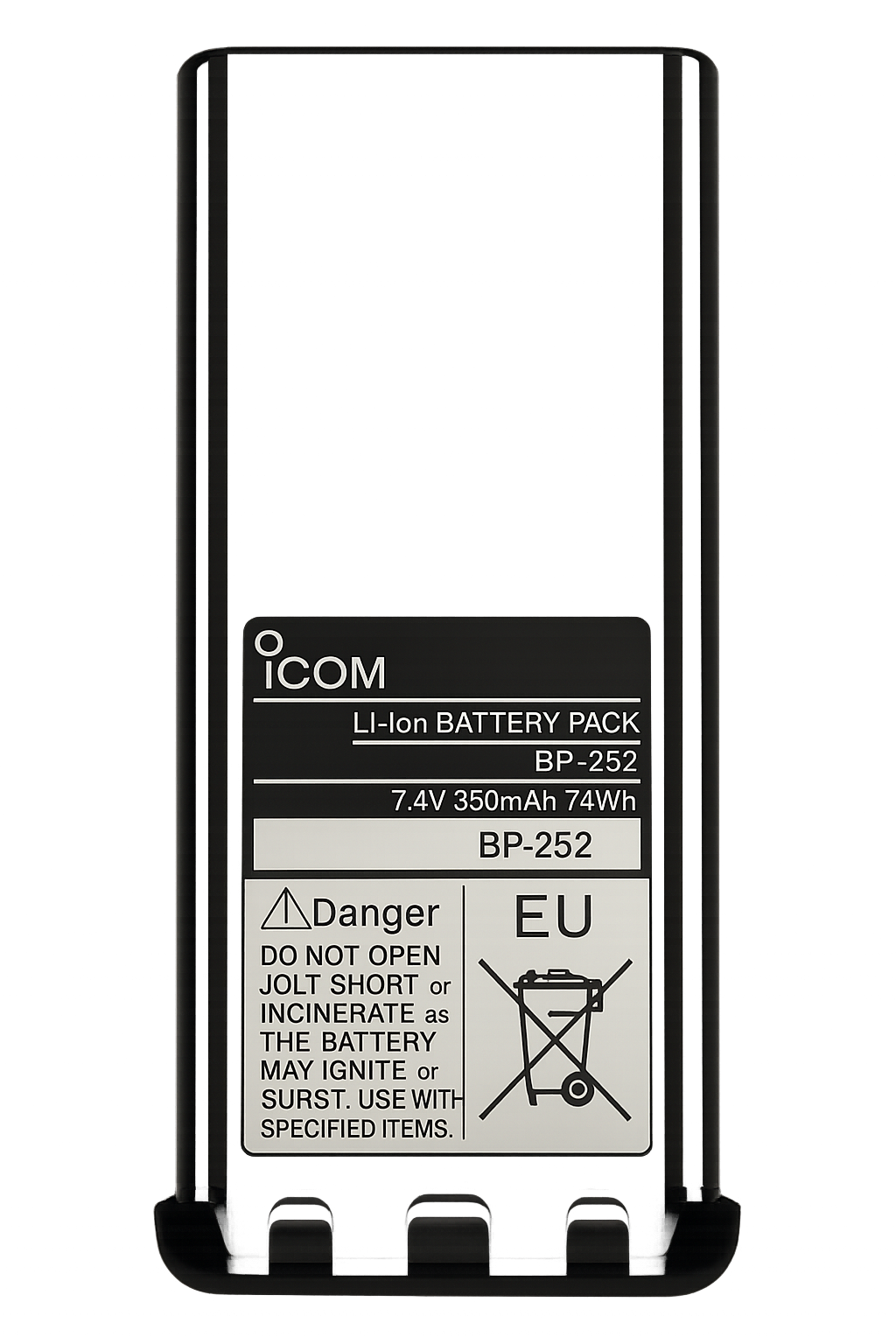 “Icom BP‑252 Li‑Ion battery pack 7.4V 950mAh for IC‑M33 marine radio – Radioworld UK”