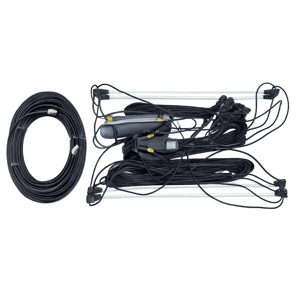 Diamond WD‑330 wideband folded dipole HF antenna with SO‑239 connector and 30m coaxial cable