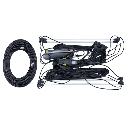 Diamond WD‑330 wideband folded dipole HF antenna with SO‑239 connector and 30m coaxial cable