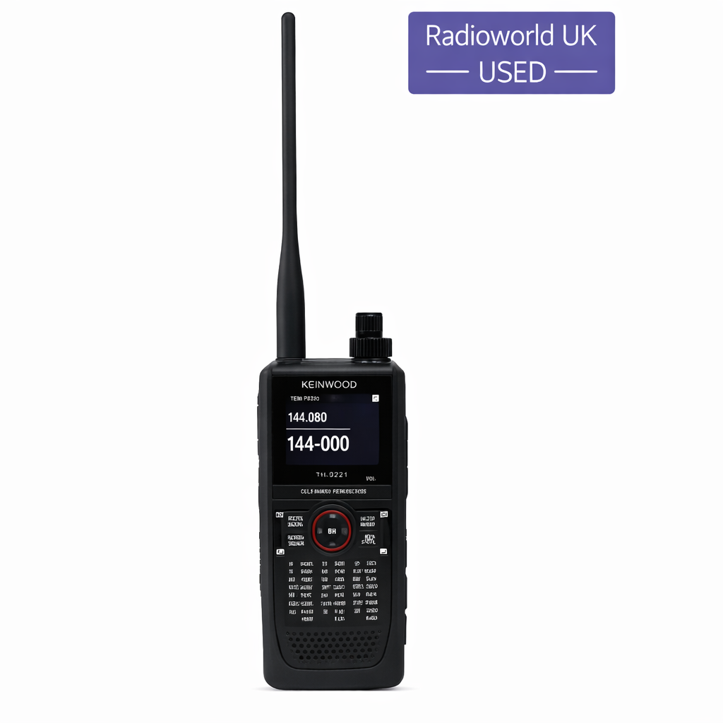 Kenwood TH-D74 handheld amateur radio with antenna
