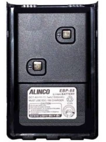 Alinco 7.4V 1700mAh Li‑Ion battery pack front view