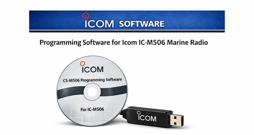 Icom CS‑M506 Programming Software for IC‑M506 Marine Radio – CD and USB Dongle Included