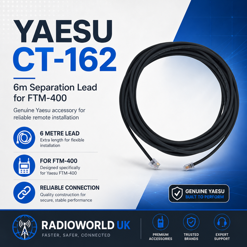 Yaesu CT‑162 Control Head Separation Cable 6 Metres