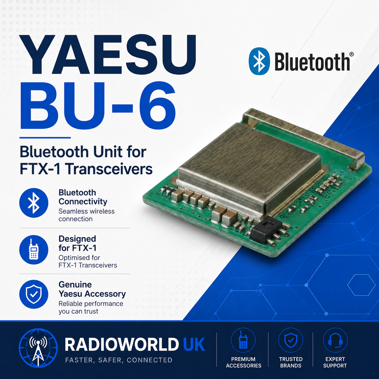 Yaesu BU‑6 Bluetooth Unit for FTX‑1 Series Transceivers
