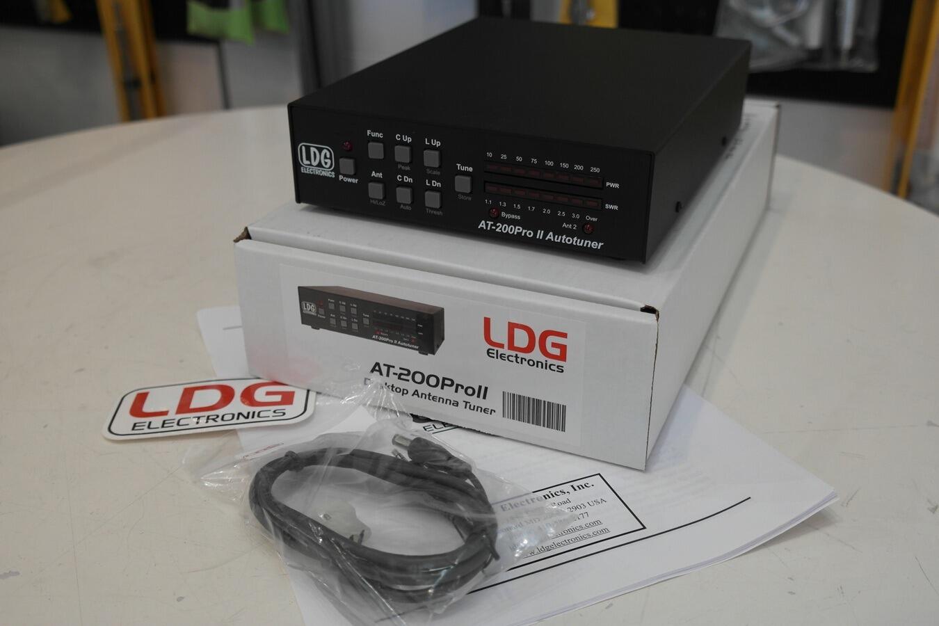 LDG AT-200ProII 200W automatic antenna tuner front panel view