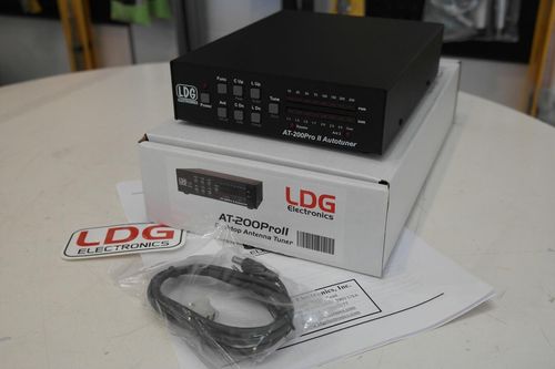 LDG AT-200ProII 200W automatic antenna tuner front panel view